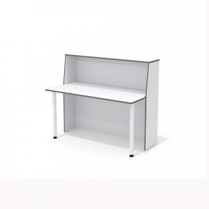 А-140+L-710 (х2) Модуль стойки администратора с опорами /светло-серый/