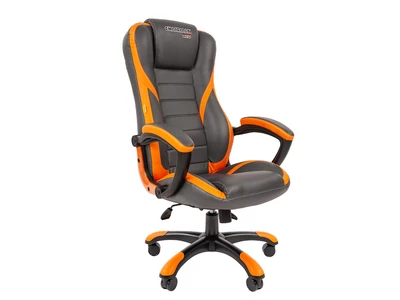 Кресло игровое GAME 22, серый/оранжевый