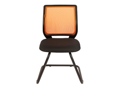 Кресло д/конференций 699 V /TW-66 оранжевый/TW-11 черный
