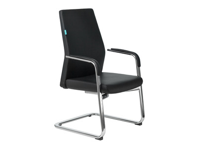 Кресло для конференций JONS-LOW-V/BLACK кожа+к/з