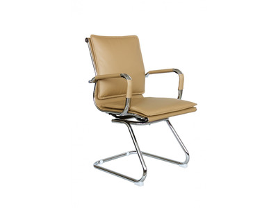 Кресло Chair 6003-3 эко-кожа КЭМЕЛ/крестовина хром
