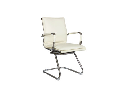 Кресло Chair 6003-3 эко-кожа бежевый/крестовина хром