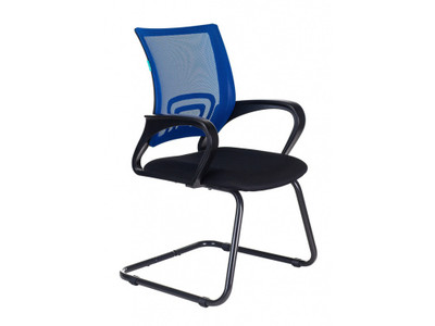 Кресло для конференций СН-695N-AV синий TW-05 сиденье черный TW-11 сетка/ткань