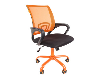 Офисное кресло 696 CMET-ACTIONBF сетка оранжевый/Ткань TW-11