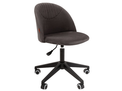 Кресло офисное HOME 119 ткань велюр тёмно-серый Т-55