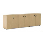 Шкаф 6 дверей 101 722  2420x440x820 мм/Дуб светлый/Черный/