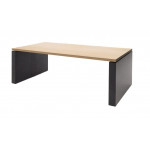 Стол письменный 104 101 ECL BL  2000x1000x760 мм/Светлый эвкалипт/Черный/