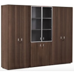 Шкаф комби+гардероб+для бумаг 109 733  2420x440x1970 мм/Эвкалипт/Хром/