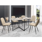 Колибри-16 (01) Дуб Канадский/Черный Стол-книжка 80(1500)х800х760