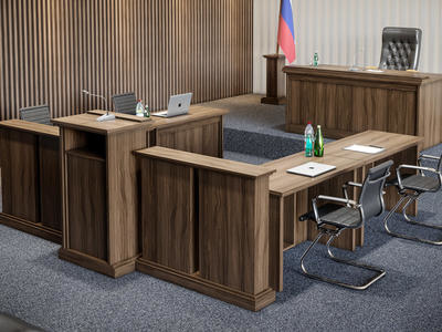 Мебель для зала суда