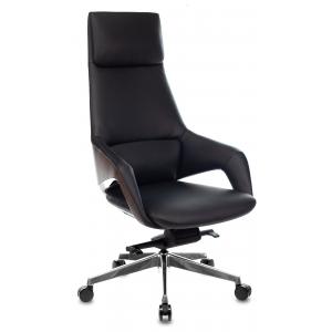 Кресло DAO-2 черный кожа+к/з
