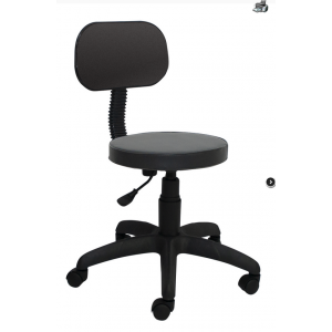 Кресло офисное Лига (Н),кожзам черный,крестовина пластик