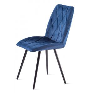 ОМЕГА стул (Текстиль CATALANA 16 (синий)  Цвет каркаса черный муар