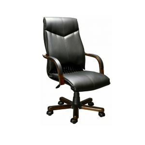 Кресло для руководителя BARBARA A LX  Комбинированная кожа/Черная/