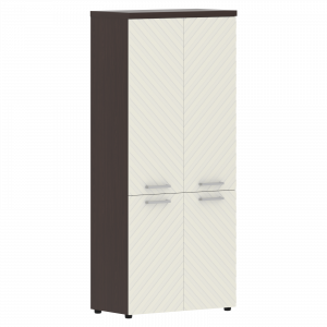 TLHC 85.3 Шкаф с глухими средними и малыми дверьми 854x452x1958 /Венге Магия/Латте