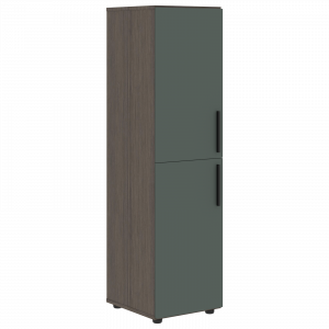 VMCS 40.4 Шкаф-колонка с 2-мя глухими малыми дверьми  400х430х781 /Дуб сильвер/Нефрит/