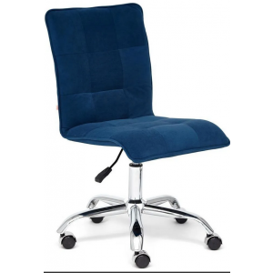 Кресло офисное «Zero» (флок, синий.32)
