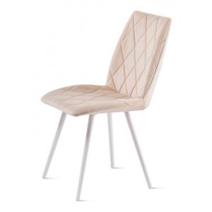 ОМЕГА стул (Текстиль CATALANA 02 (светло-бежевый) Цвет каркаса белый