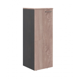 Шкаф колонка с глухой средней дверью и топом лев./WMC 42.1 L  425x410x1185 /дуб сонома/легно темный/