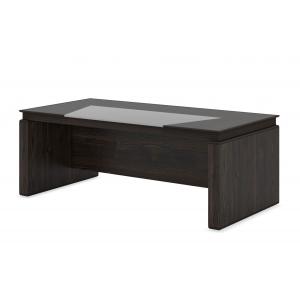 FRAN105MUS.H1199 Стол прямой 2,0м (столешница с накладным бюваром) (Дуб Термо)