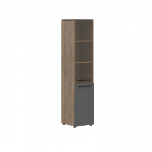 Шкаф колонка комбинированная Enio MHC 42.2  429x423x1956/Кария Пальмира/Антрацит/