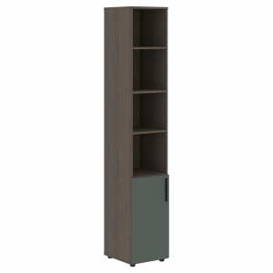 VHCS 40.5 Шкаф-колонка с глухой малой дверью 400х430х2253 /Дуб сильвер/Нефрит/