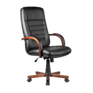 Кресло руководителя Chair M 155 A эко-кожа черный/крестовина дерево