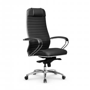 Кресло SAMURAI КL-1.04 Infinity Easy Clean (MPES)/Черный/перфорированная экокожа, ХРОМ