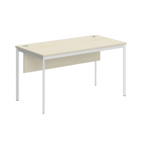 Стол прямой с фронтальной панелью СП-3SD  1400x720x755  /Клен/Белый Матовый/