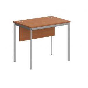 Стол прямой с фронтальной панелью СП-1.1SD  900x600x755 /Груша Ароза/Алюминий/