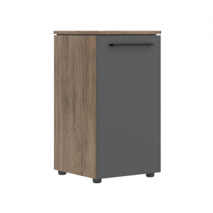 Шкаф колонка с глухой малой дверью Enio MLC 42.1  429x423x821/Кария Пальмира/Антрацит/