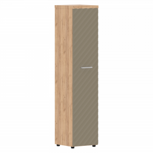 TLHC 42.1 L Шкаф колонка с глухой дверью и топом 430x452x1968 /Дуб Бофорд/Капучино
