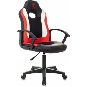 Кресло игровое Zombie 11LT черный/красный текстиль/эко.кожа