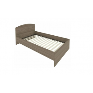 Кровать с изголовьем и ортопедическим основанием С-КИ-120 /1250x2050x900 мм/Вяз благородный/