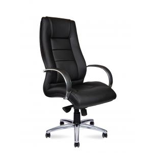 Кресло для руководителя Bern Black  Экокожа/Черный/