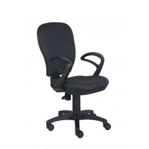 Кресло офисное Chair RCH 513/пластик черный/сетка серая/ крестов.пл.