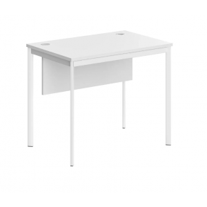 Стол прямой с фронтальной панелью СП-1.1SD  900x600x755 /Белый/Белый матовый/