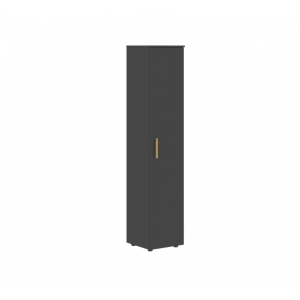 Шкаф-колонка с глухой дверью FHC 40.1  399x404x1983 /Графит/Графит/Дуб/