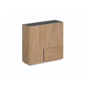 Шкаф правый OL-20-17.R  1600x550x1520 мм/Гикори натуральный/