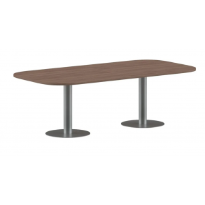 ПРГ-8 Стол для переговоров 2400x1200x750 мм /ясень шимо/серебряный/