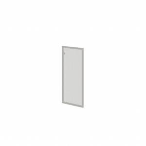 R-03.1 Дверь стеклянная в алюминевой раме 396x782x20 мм/стекло/