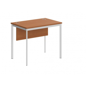Стол прямой с фронтальной панелью СП-1.1SD  900x600x755 /Груша Ароза/Белый матовый/