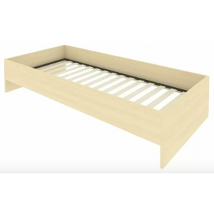 Кровать без изголовья с ортопедическим основанием С-К-90 /950x2050x400/Клён/