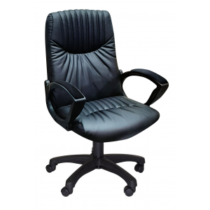 Кресло офисное Фортуна 5(61),к/з Атзек черный,крестовина пластик