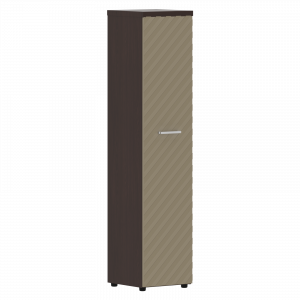 TLHC 42.1 R Шкаф колонка с глухой дверью и топом 430x452x1968 /Венге Магия/Капучино