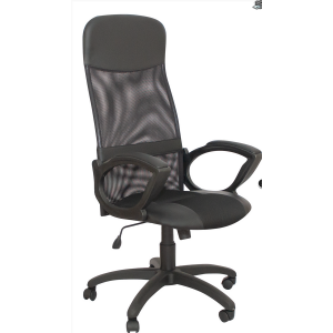 Кресло руководителя Элегант L2,ткань сетка,темно-серый,крестовина пластик