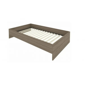 Кровать без изголовья с ортопедическим основанием С-К-120 /1250x2050x400 мм/Вяз благородный/