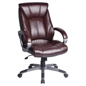 Кресло руководителя BRABIX EX-506, экокожа, коричневое, 530878