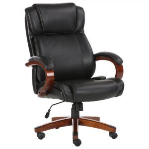 Кресло руководителя BRABIX EX-701 PREMIUM Magnum, дерево, рециклированная кожа, черное 531827