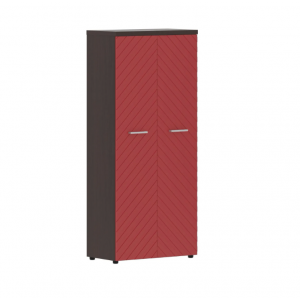 TLHC 85.1 Шкаф с глухими дверьми и топом 854x452x1958/венге магия/красный